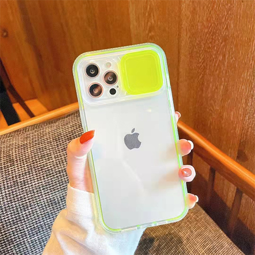 Coberta de la càmera lliscant Funda sòlida per a iPhone
